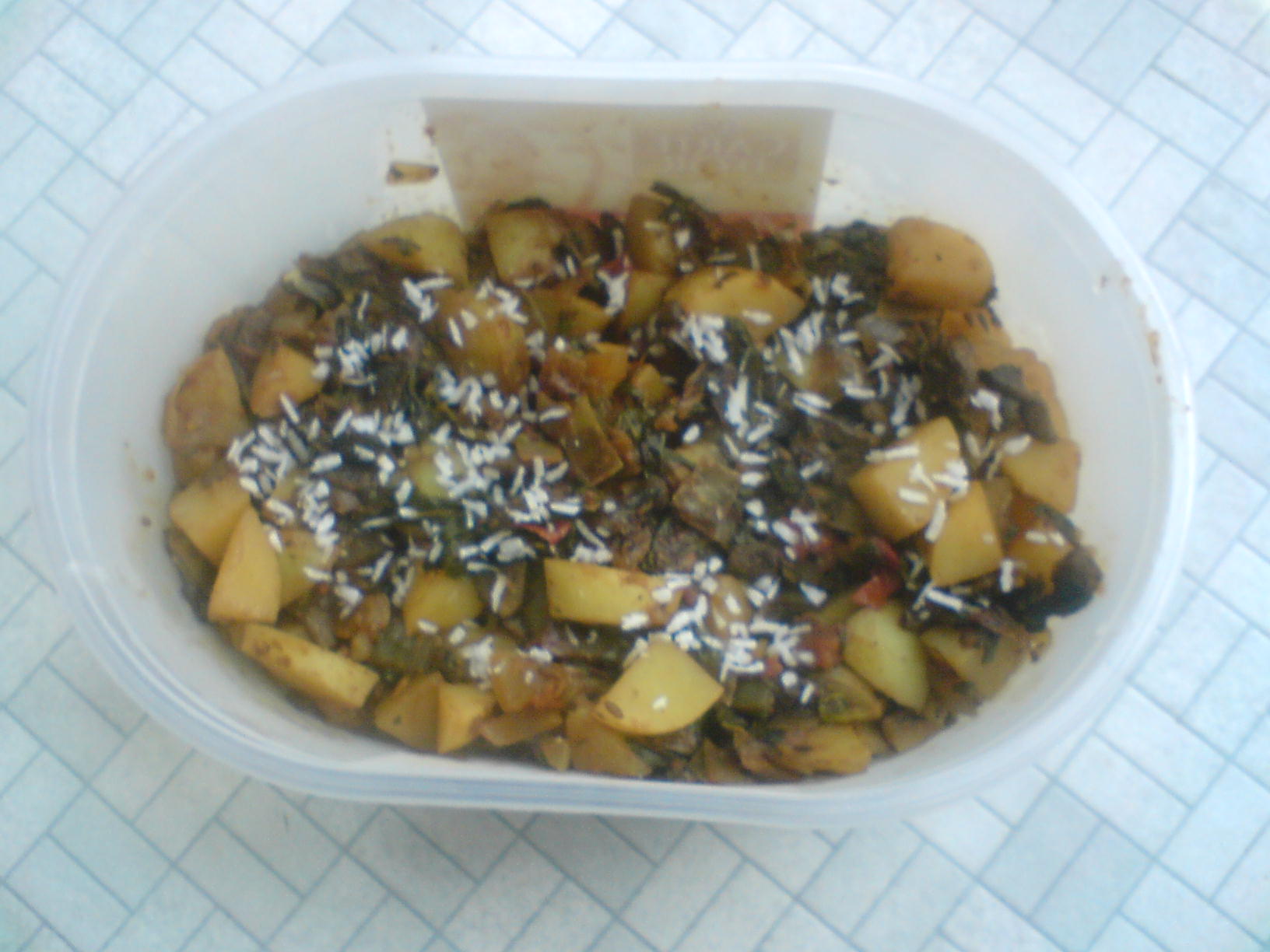 Dry mushroom curry picture